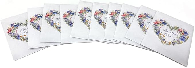 Let Love Grow Wildflower Seed Packets for Guests - Party Favors for Wedding, Bridal Shower, Baby Shower or Sprinkle - Gender Neutral - Already Filled - Pack of 20