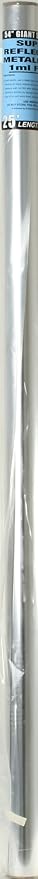 Hydrofarm MY1M25 25-Foot by 4-1/2-Foot 1 Ml Reflective Metalized Film