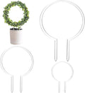 FINGERINSPIRE 3 Pcs Circle Acrylic Trellis for Potted Plants 3Sizes Round Trellis for Climbing Plants Ring Shape Plant Supports for Vines Hoya Plant Frames for Pothos Monstera Philodendrons Dischidia