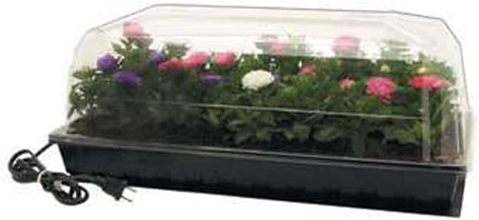 Jump Start CK64060 120V 17W Germination Hot House with Heat Mat, Watertight Tray, Cell Insert and 7" Humidity Dome