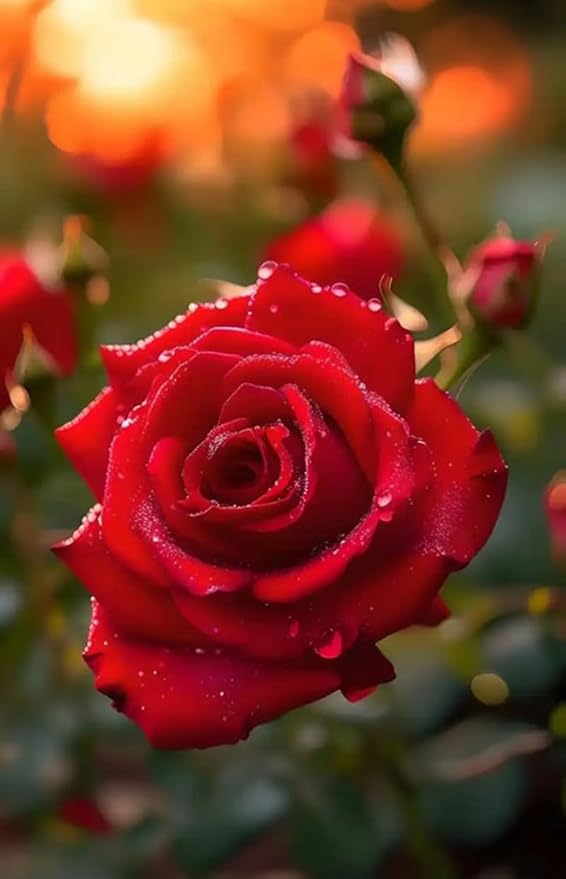 100PCS Red Rose Seeds Rosa Rose Flower Romantic Seeds Heirloom