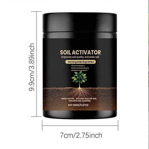 Soil Activator Black Water, Soil Pro Activator for Plants, Concentrated Soil Revitalizer for Lawn, Garden, Vegetables & Indoor Outdoor Plants (1 PC)