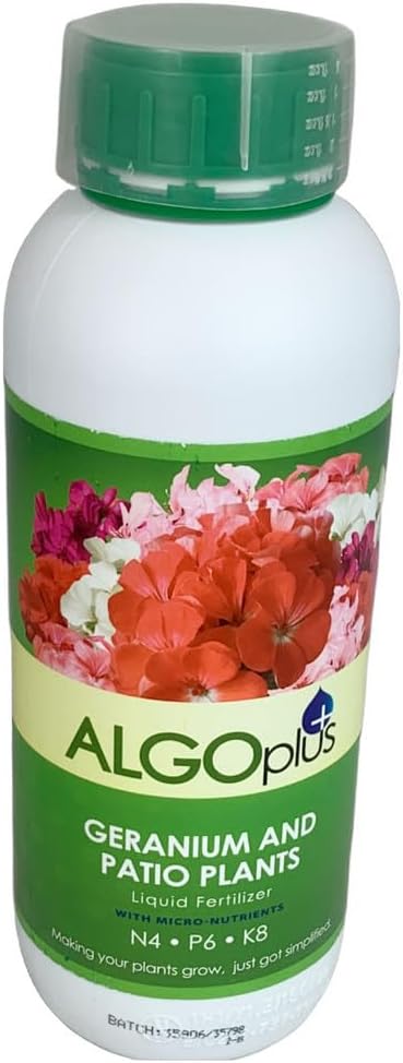 Algoflash Flowering Plants - Liquid Fertilizer & Plant Food 1-Liter Bottle