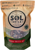 Sol Soils Bonsai Potting Mix - Fast Draining, Gritty, Peat Moss Free - 1 Quart - Pine Bark, Granite, Pumice, Calcined Clay