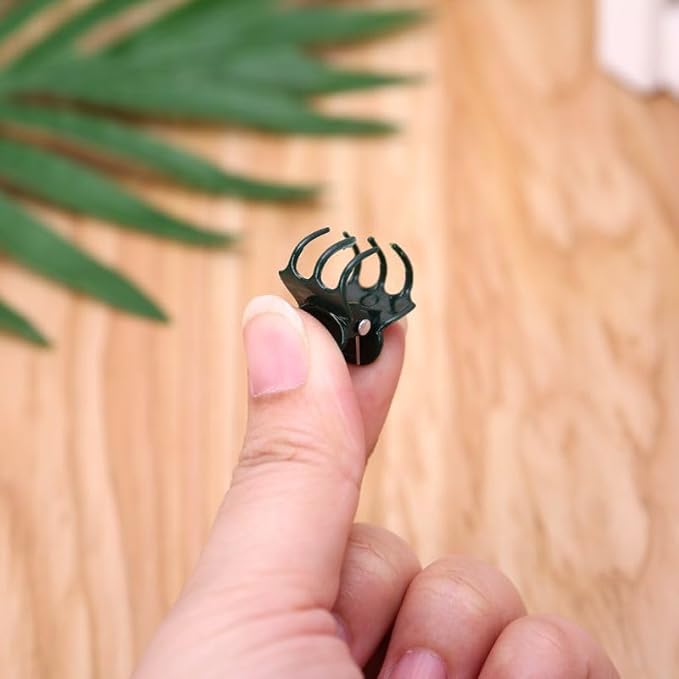 Plant Clips Orchid Clips Plants Orchid Support Clips 50Pcs Flower Vine Clips for Supporting Stems Vines Stalks Climbing Plant Grow Upright (Green, 0.6x0.86in) (Green, 0.6x0.86in)