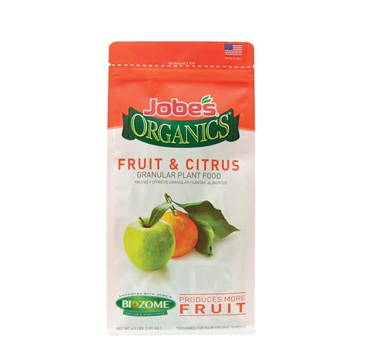 DOGNNAK Jobes 09226 Organic Fruit and Citrus Granular Fertilizer, 4 Lbs (Pack of 2)