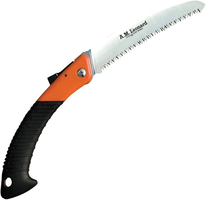 A.M. Leonard Tri-Edge Folding Pruning Saw, 7-inch Curved Blade