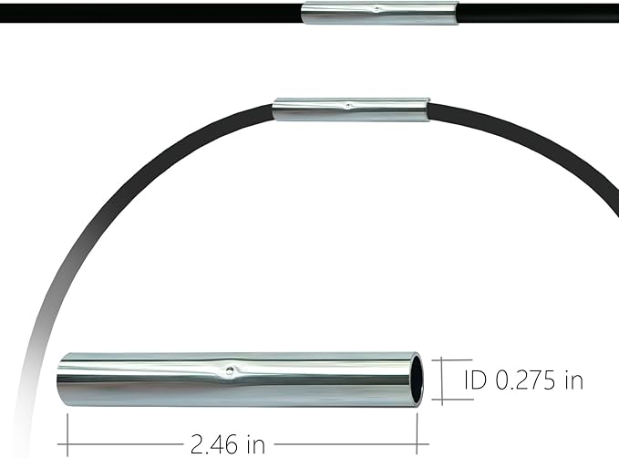 Metal Connectors for 7mm Diameter Glassfiber Garden Stakes Connecting, Joint Accessories for Plant Raising Greenhouse Garden Hoops or Tent Support Rod (Inner Dia 7mm)