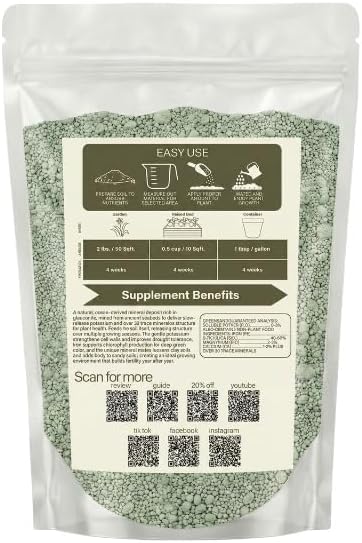 Old Cobblers Farm Greensand Fertilizer Soil - Lawns, Gardens, Trees, Shrubs, Container Plants - Organic, Sustainable Soil Improvement (5 lbs | 10 lbs | 15 lbs | 20 lbs) (5 lbs)