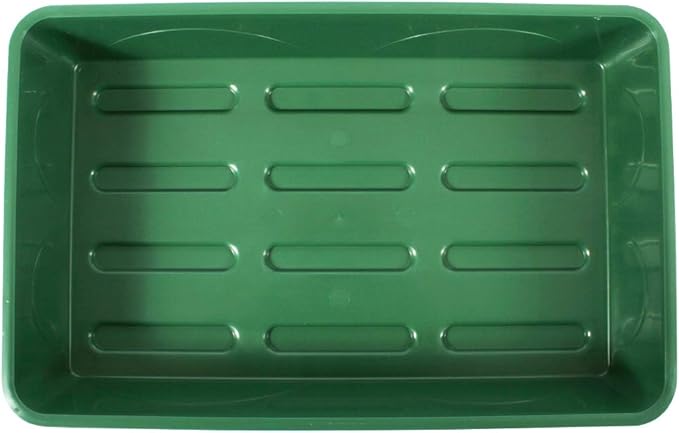 EarlyGrow 70738 Medium Domed Propagator, 15" x 9" x 7", Black/Dark Green