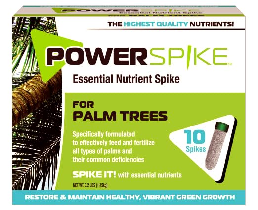 for Palm Trees, Palm Tree Fertilizer Spike. Essential Nutrient Spike specifically formulated to Effectively Feed and fertilize All Types of Palm Trees and Address Common Deficiencies. (10)