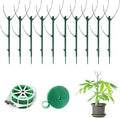 5 Pack Stackable Monstera Plant Support, Garden Plant Stakes for Indoor and Outdoor Plants, Climbing Plant Support Structures Plant Holder Stick Moss Pole for Support Tall Potted Plants (10pcs)