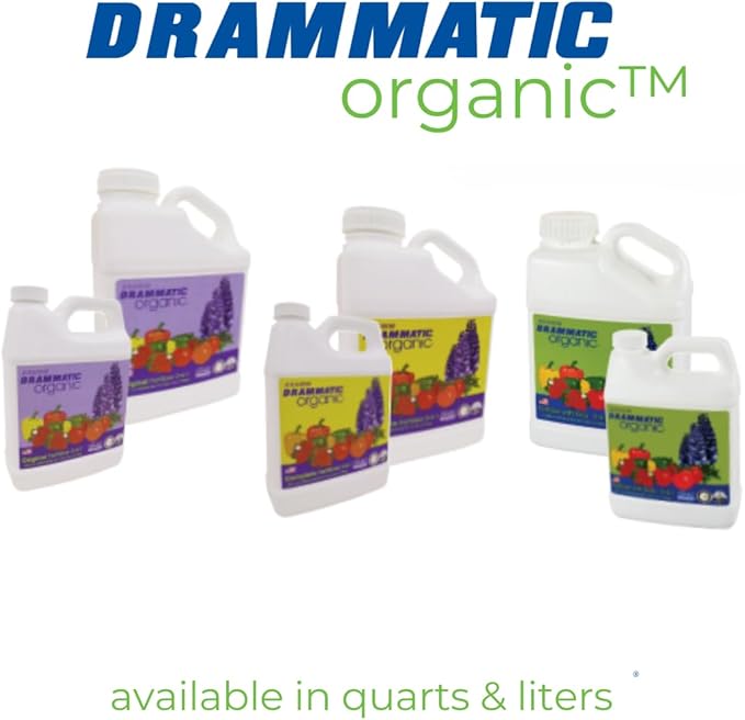 Dramm Drammatic® Organic™ Premium Fertilizer 4-4-1, Hydrolyzed Liquid Fish Fertilizer, for Vegetables, Flowers, and Fruits, 1 Gallon, OMRI Listed, Vegetable, Flowers, Fruit, 32 Ounce