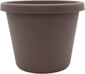 The HC Companies Prima Round Plastic Plant Pot w/Rolled Rim - Lightweight & UV Resistant Flower Pot for Herbs & More - Outdoor & Indoor Plant Pots w/Drainage (12 inch, Cappuccino, Pack of 1)