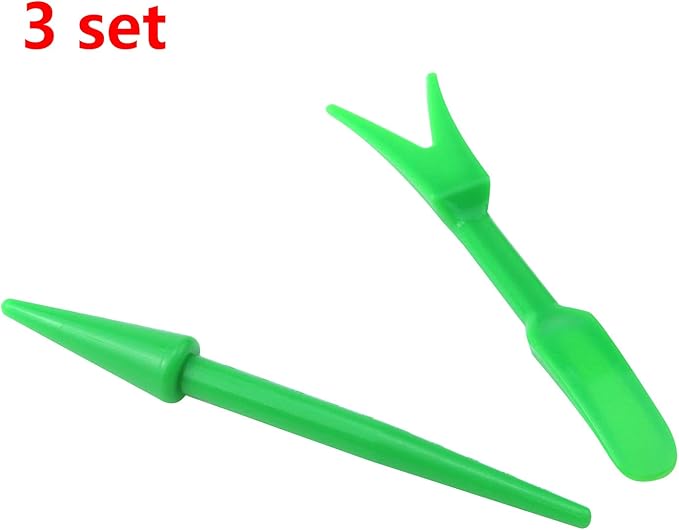 Antrader Mini Garden Hand Succulent Transplanting Tools for Indoor Gardening Plant Care, Set of 6, Green