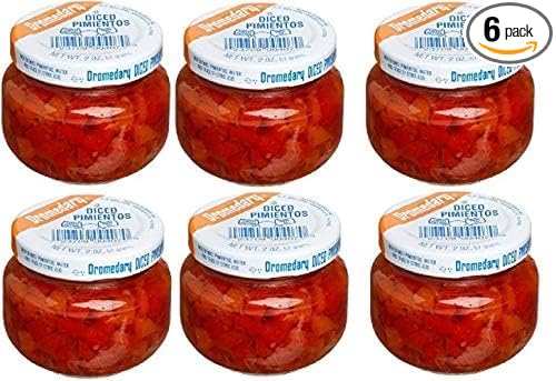 Dromedary Diced Pimentos - Pack of 6 Jars of Diced Pimientos - Great Value
