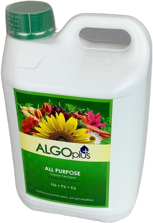 Algoflash Flowering Plants - Liquid Fertilizer & Plant Food 1-Liter Bottle