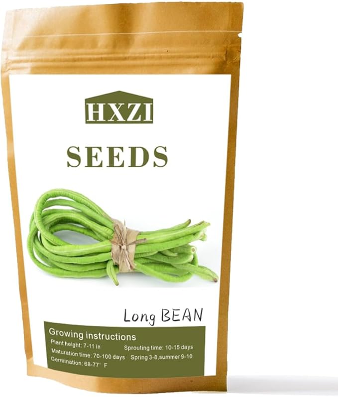 Long Beans Seeds for Planting, 30 Grams, Approx. 120 Asian Vegetable Seeds, Yardlong Chinese Beans, A Crisp and Tender Alternative to String Beans