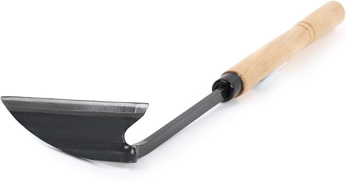 Japanese Weeding Sickle Sharp Edge Nejiri Kama Hoe Made in Japan - Traditional Craftsmanship (Long Handle)