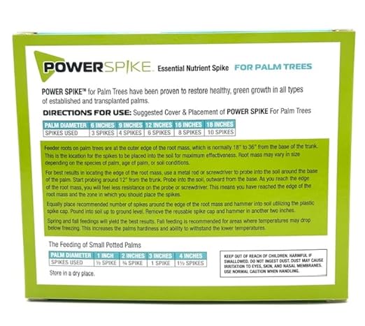 for Palm Trees, Palm Tree Fertilizer Spike. Essential Nutrient Spike specifically formulated to Effectively Feed and fertilize All Types of Palm Trees and Address Common Deficiencies. (10)
