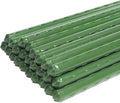 Growsun 4ft Garden Stakes Metal Plastic Coated Plant Cage Supports Tomato Stakes Trellis Climbing for Tomatoes,Trees,Cucumber,Fences,Beans,25 Pack