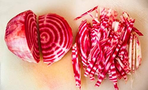 Seeds Vegetable Rare Beet Chioggia (Barbabietola di Chioggia, Bassano) Beetroot White-Pink Rings Heirloom - 100 Seeds