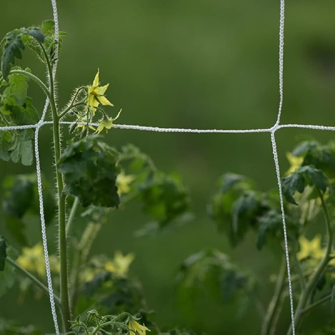 Plant Trellis Netting 5 * 30FT Heavy-Duty Polyester Grow Net, Garden Trellis Netting with Square Mesh for Climbing Plants, Vegetables, Fruits and Flowers