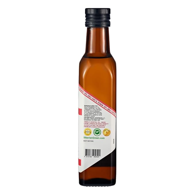 Siberian Green Amaranth Oil – 250ml Single Varietal Seed Oil – Extra Virgin Unrefined Cold Pressed Ideal for Skin Care Hydration Elasticity