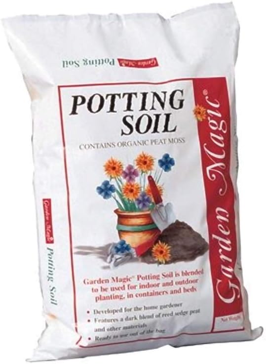 Michigan Peat Garden Magic All Purpose Potting Soil for Lawns, Gardens, and Raised Planting Beds with Reed Sedge, Peat, and Sand, 20 Pounds (2 Pack)