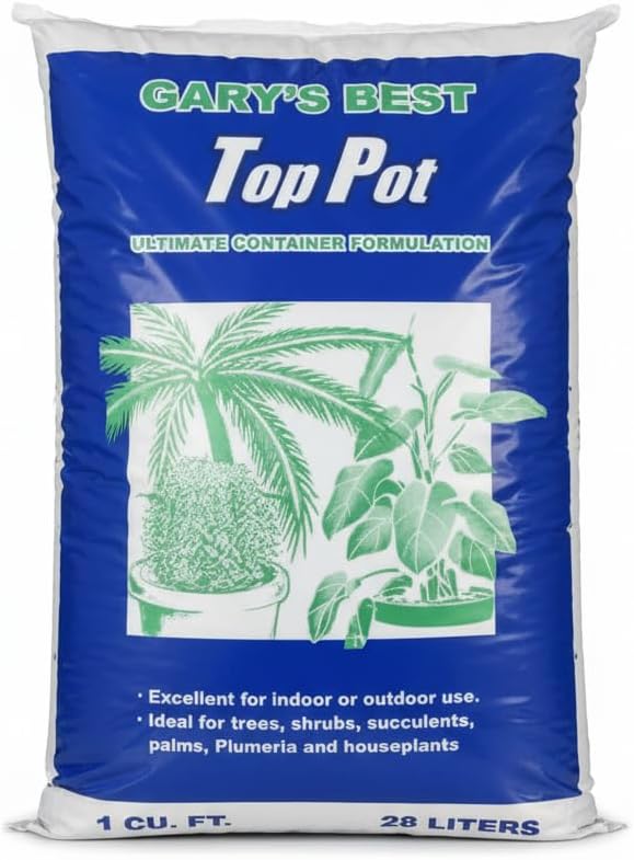 Gary's Best Top Pot Premium Potting Soil - 1 cu ft Bag - Long-Lasting, Nutrient-Rich Mix with Volcanic Pumice & Charcoal for Optimal Plant Growth & Health