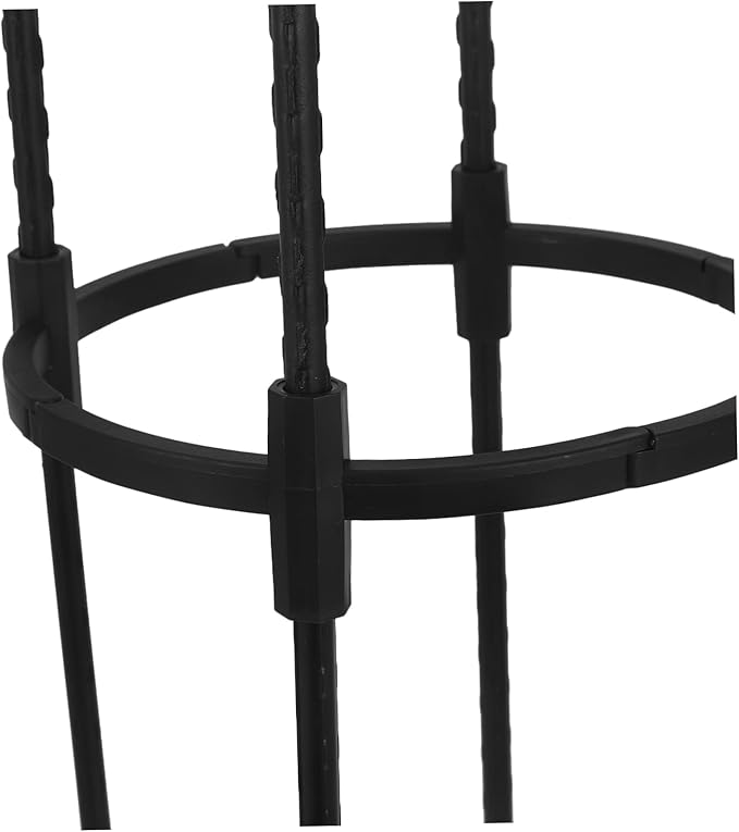Outdoor Metal Climbing Plant Support Trellis with Secure Ground Cap for Stable Rose and Vine Growth Garden Obelisk
