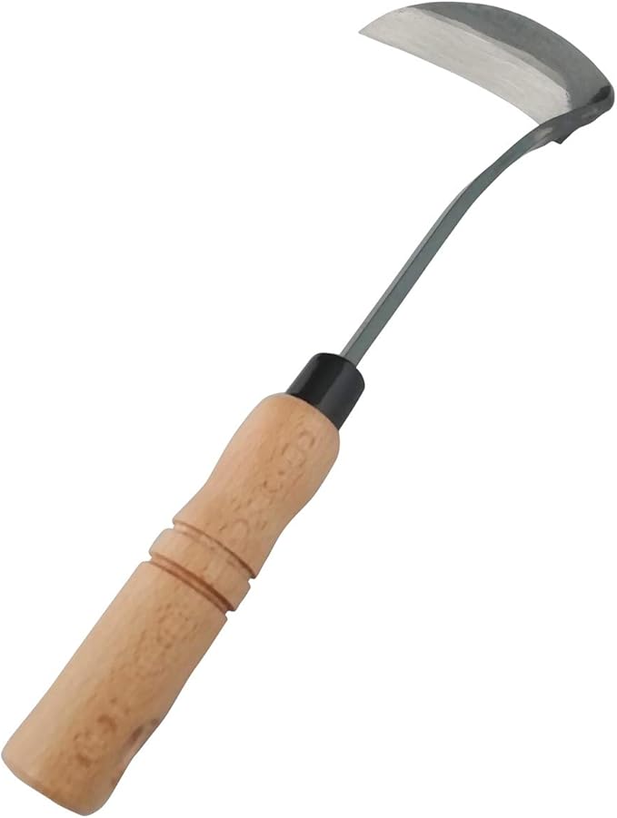 Japanese Gardening Weeding Sickle Nejiri Kama Sharp Steel Blade Made in Japan Traditional Craftsmanship