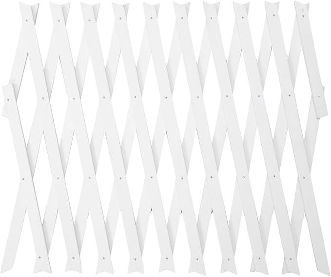 BESPORTBLE Expandable Garden Trellis: Wooden Lattice Fence, Stretchable Wall Panel Lattice Panels Trellis Vertical Rack for Climbing Plants Outdoor