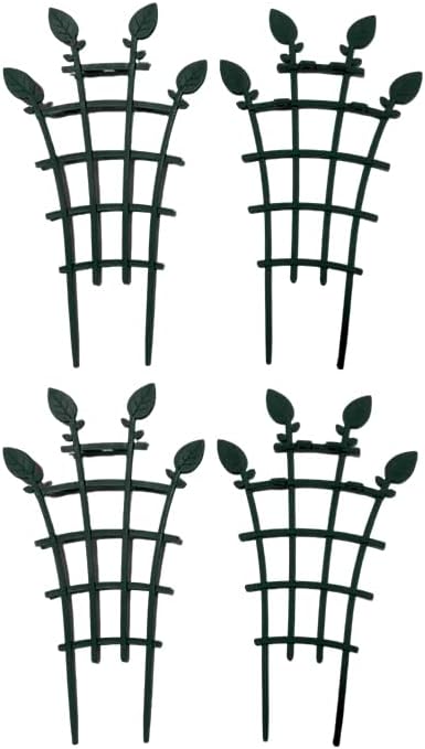 Plant Trellis Indoor, 4Pcs Stackable Plant Trellis for Indoor Climbing Plants, Small Plant Climbing Trellis for Potted Plants,Plastic Climbing Plant Support Trellis