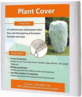 Agfabric Warm Worth Frost Blanket 1.5 oz 84"x72" Shrub Jacket,Rectangle Plant Cover for Frost Protection,White