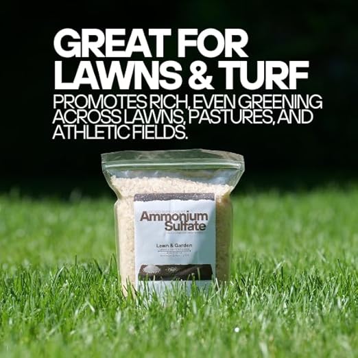 Ammonium Sulfate Fertilizer - Great Fertilizer and Soil Acidifier for Azaleas, Blueberries, Magnolia, and More. Boosts Nitrogen for Healthy Plants and Lush Lawns by Old Cobblers Farm (5 lb)