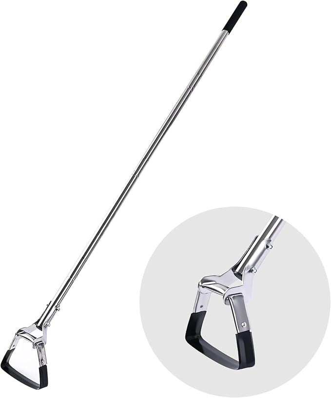 Garden Hoe 3-Height Adjustable - 55.9 Inch Long Handle Weeding Tool, Stainless Steel Heavy Duty Scuffle Hoe for Lawn,Yard & Vegetable Garden