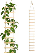 Wooden Plant Support Trellis for Climbing Plants, 6ft Large Tall Plant Ladder Home Decor for Indoor Outdoor Pothos, Vines, Lvy, Monstera