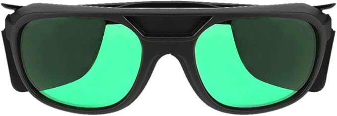 LED Grow Room Glasses UV Protection Eye Protection LED Illuminated Green Lenses Indoor Hydroponic Grow Room Glasses with Case