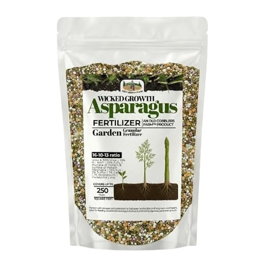 Old Cobblers Farm™ Wicked Growth Asparagus Fertilizer – Balanced Formula for Healthy Spears & Strong Root Growth – Supports Early Season Growth (5 lbs | 10 lbs | 15 lbs | 20 lbs) (20 lb)