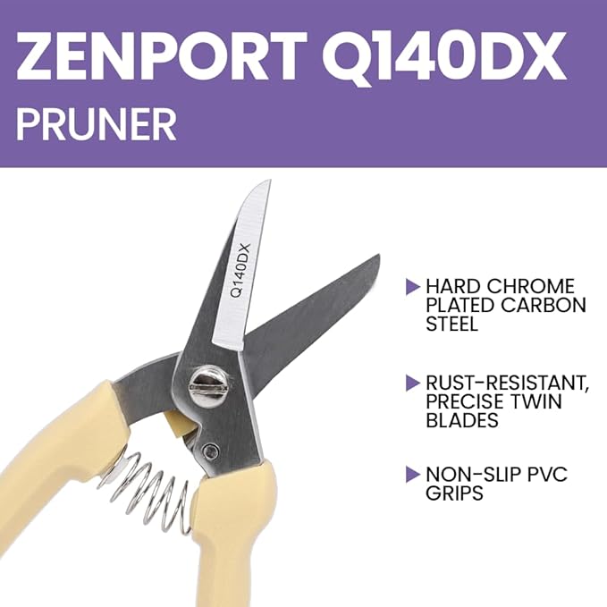 Zenport Q140DX Multipurpose Hoof Trimming Shears, 7-Inch, Precision Cutting for Hoof Care, Gardening, Floral, and Agricultural Applications