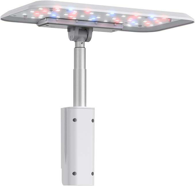 LED Grow Light Replacement for GardenCube Hydroponics Growing System Kit - 24W Full Spectrum, Adjustable Angle &Height (White)
