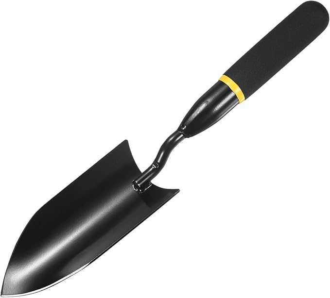 Gardening Trowel, 12 Inch Manganese Steel Garden Hand Shovel with Rubber Handle, Trowel Garden Tool for Farmer Soil Planting Digging Transplanting
