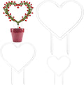 FINGERINSPIRE 3 Pcs Heart Trellis for Potted Plant 3 Size Acrylic Trellis for Climbing Plants Heart Shape Plant Support for Vines Hoya Topiary Plant Frames for Pothos Monstera Philodendrons Dischidia