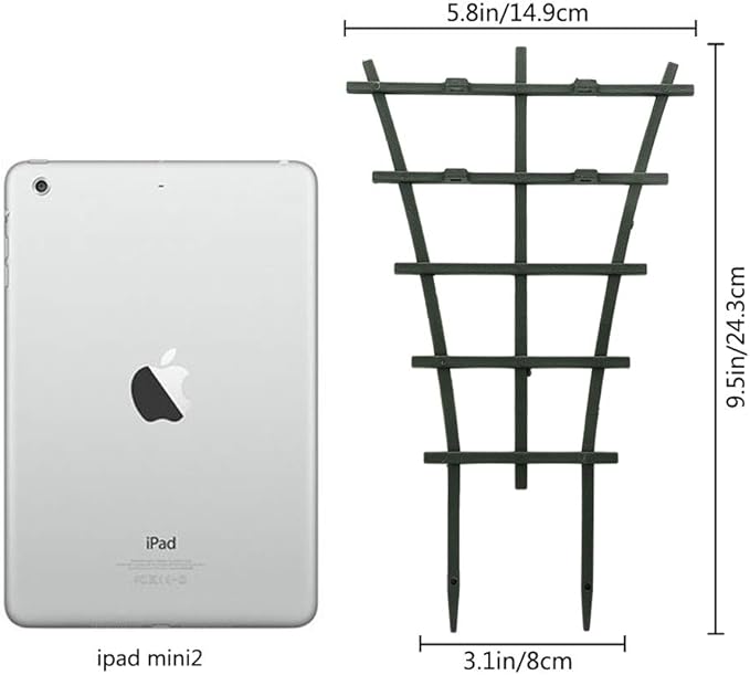 Plant Trellis Indoor, 6Pcs Stackable Plant Trellis for Climbing Plants Indoor, Small Plant Climbing Trellis for Potted Plants Plastic Climbing Plant Support Trellis for Houseplant Hoya Pothos