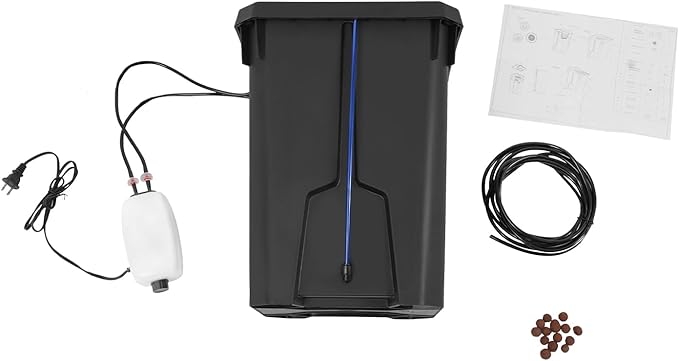 Hydroponic Bucket, hydroponic Bucket System, Recirculating Drip Garden, 7.13 Gallon with Air Pump and Clay Gravel, Environmentally Friendly and Efficient Indoor Plant Cultivation