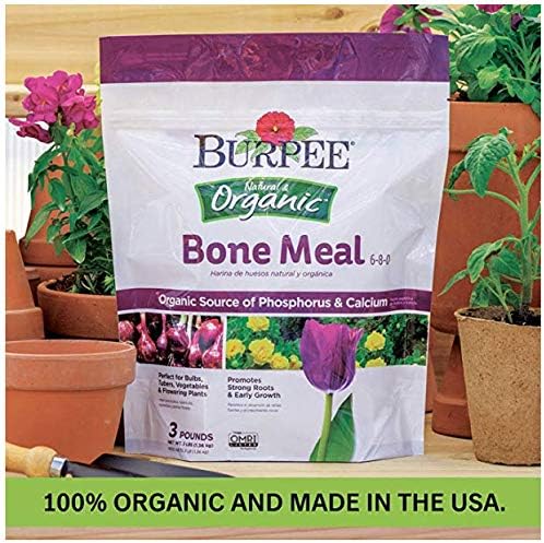 Burpee Organic Bone Meal Fertilizer | 3 lb Bag, 2-Pack | Add to Potting Soil for Strong Root Development | OMRI Listed for Organic Gardening | Great for Tomatoes, Peppers, and Bulbs