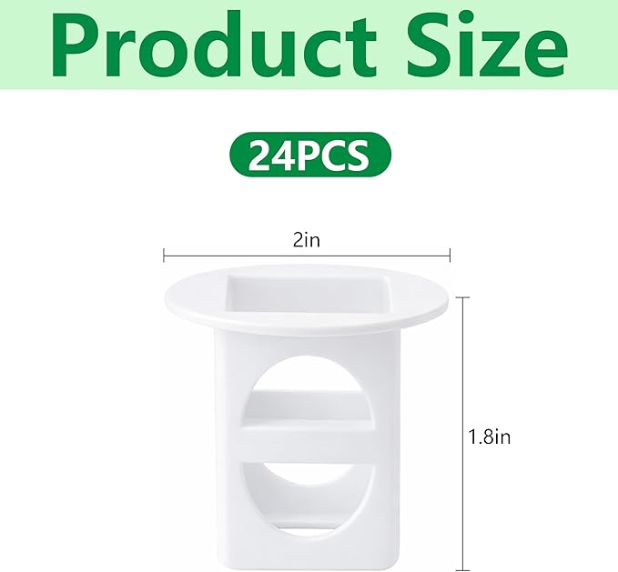 EBaokuup 24 Pcs Grow Cubes for Hydroponic System, Grow Cube Hydroponic Cups Compatible with yCube, Reusable Hydroponic System Grow Cube for Indoor Graden Supplies