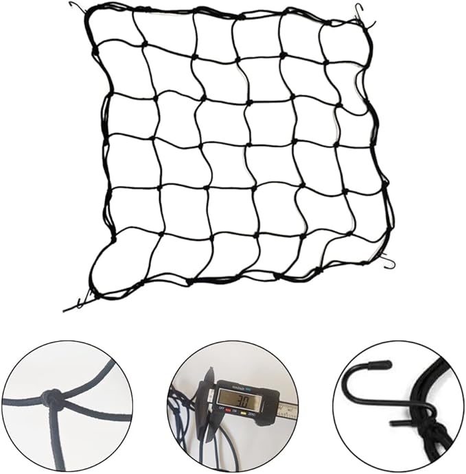 2 Pcs Scrog Net 3x3 FT Trellis Net for Grow Tent Elastic Trellis Netting with Hooks, Loop Tape, Garden Label for Indoor Plant Growing Tents Garden Plant Climbing Plants Support