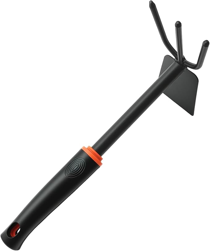 Hand Hoe, Mini Weeder Hoes for Gardening Digging Tool Two Head Hoe Manual Weeders Digging Tools Double Hoe Cultivator for Yard and Garden